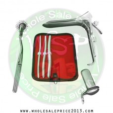 Hegar uterine dilator 3 pieces set, 7-8, 9-10, 13-14, pinwheel, grave large, collin large